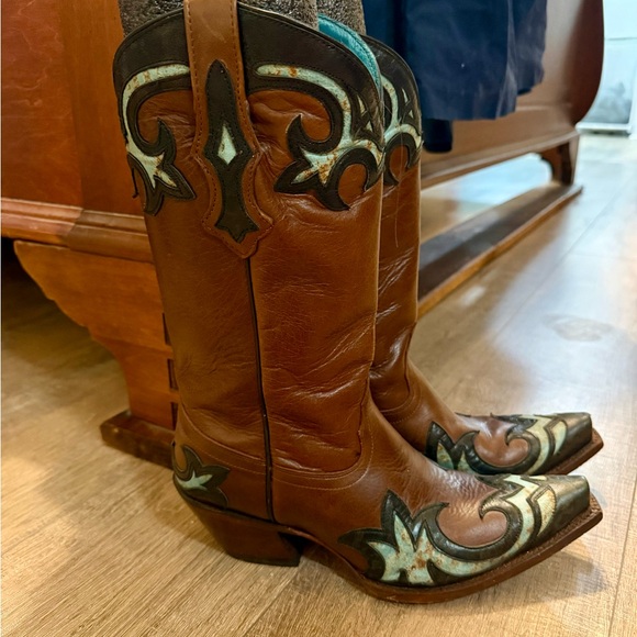 Tony Lama Leather Boots - Picture 1 of 4